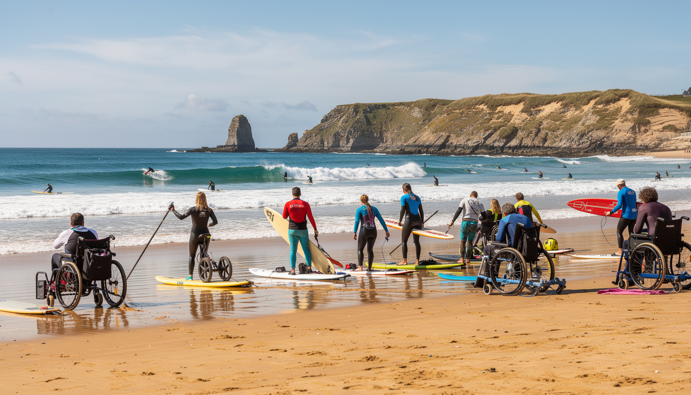 découvrez les meilleurs spots pour pratiquer le surf adapté en bretagne. guide complet pour tous les niveaux et conseils pour une expérience inclusive et accessible.